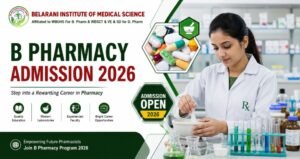 Read more about the article B Pharmacy Admission 2026: Eligibility, Admission Process, Career Scope & Why Choosing the Right Institute Matters